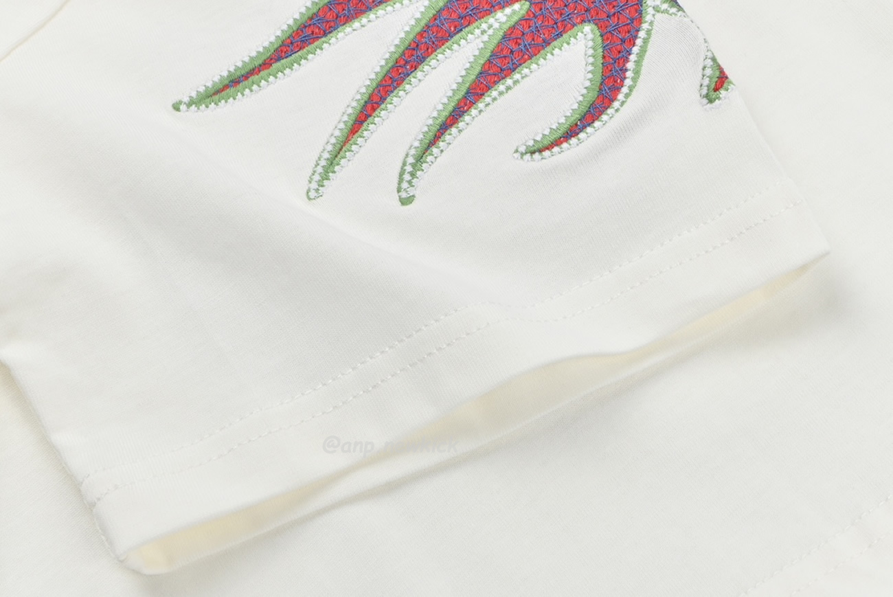 Louis Vuitton Sun Fish Barb Embroidered Couple Short Sleeved T Shirt (7) - newkick.app